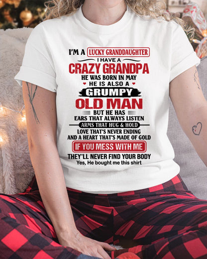 MAY - LUCKY GRANDDAUGHTER HAVE A GRANDPA From GRANDPA - TRACY05 (SKU2607-04-05)