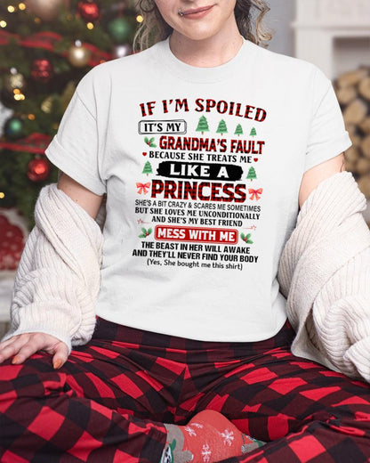 CHRISTMAX T-SHRIT FOR GRANDDAUGHTER - GIFT FROM GRANDMA - tracy00