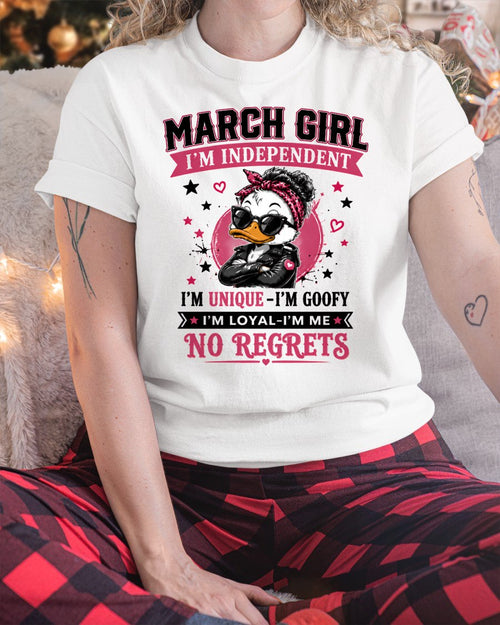 MARCH - I'M UNIQUE GOOFY LOYAL T-shirt For WOMAN - TRACY03 (SKU2608-421-03)