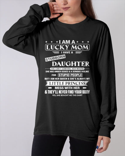 AS A LUCKY MOM T-Shirt From DAUGHTER - TRACY00 (SKU2603-175-00)