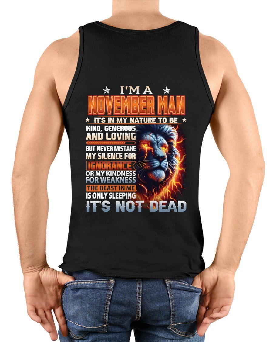 NOVEMBER - IT'S NOT DEAD born in November T-Shirt For MAN - TRACY11 (SKU2602-115-11)