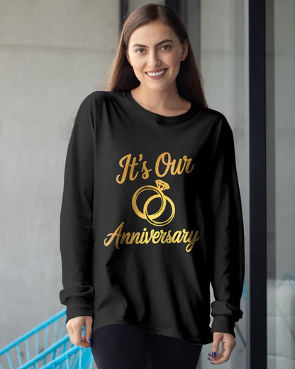 It's Our Anniversary Shirts for Married Couples Husband Wife T-Shirt For WOMAN - TRACY00 (SKU-TRAN-130502)