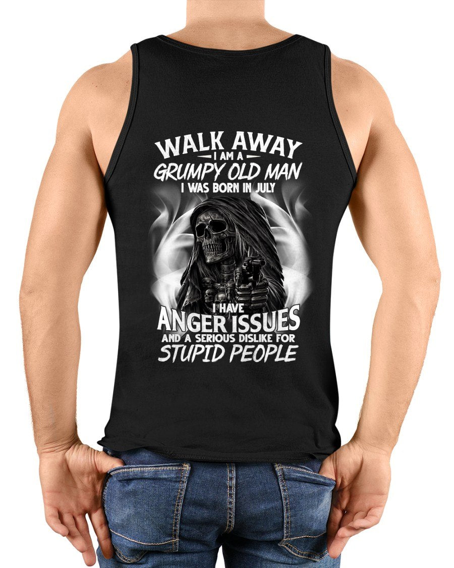 JULY - As a Grumpy old man born in JULY T-shirt For Man - TRACY07 (SKU2602-211-07)
