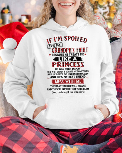 MAY - IF I'M SPOILED IT'S MY GRANDPA'S FAULT - GIFT FROM GRANDPA - tracy05 (SKU2603-31-05)