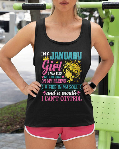 I'm A January Girl – T-Shirt For Woman – XUAN01 (SKU10-67-01)