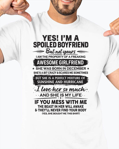 DECEMBER - I'M A SPOILED BOYFRIEND - GIFT FROM WIFE/GIRLFRIEND - tracy12 (SKU26T-01250-12)