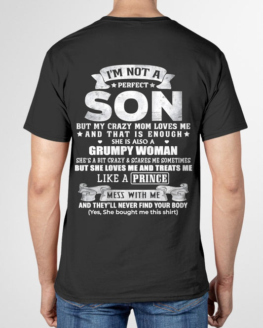 AS NOT A PERFECT SON T-shirt For Son From MOM - TRACY00 (SKU2603-67-00)