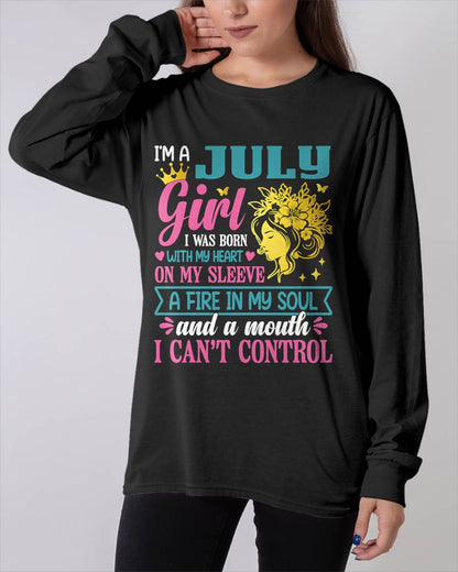 I'm A July Girl – T-Shirt For Woman – XUAN07 (SKU10-67-07)