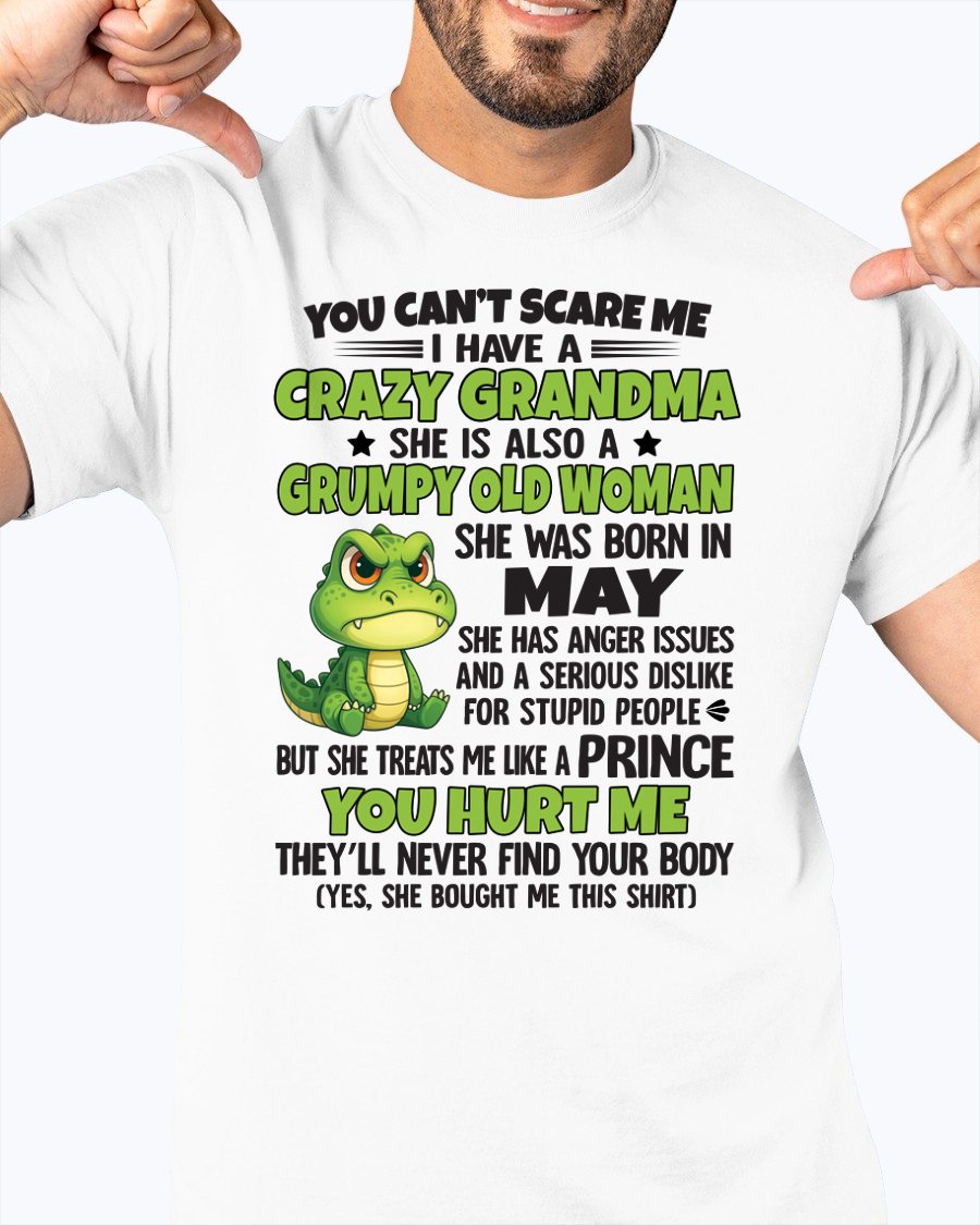 MAY - YOU CAN'T SCARE ME - FOR GRANDSON - GIFT FROM GRANDMA - tracy05 (SKU09-85-05)