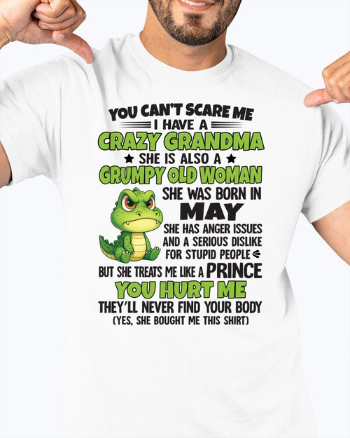 MAY - YOU CAN'T SCARE ME - FOR GRANDSON - GIFT FROM GRANDMA - tracy05 (SKU09-85-05)