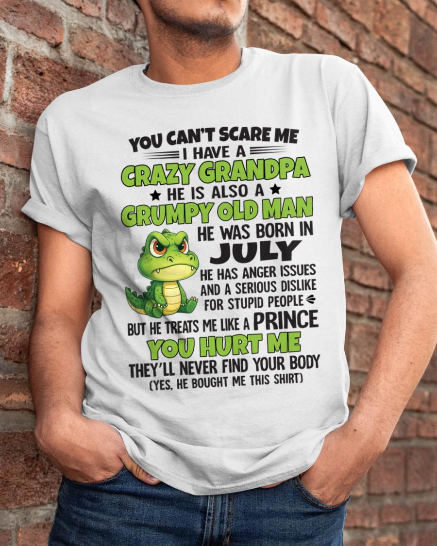 YOU CAN’T SCARE ME - GIFT FOR GRANDSON AND GRANDDAUGHTER FROM GRANDPA - XUAN07 (SKU09-121-07)