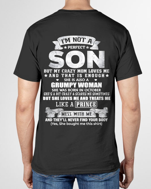 OCTOBER - AS NOT A PERFECT SON T-shirt For Son From MOM - TRACY10 (SKU2603-67-10)