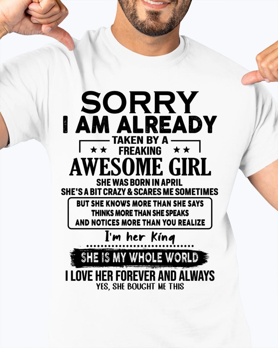 April - Awesome Girl born in April - Special gift for your boyfriend - From Wife tracy04 (SKU.AT16)