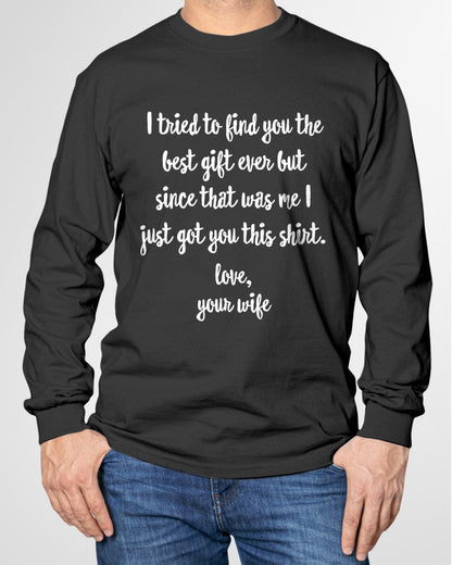 Funny Father's Day or Birthday Gift to Husband T-Shirt From WIFE - TRACY00 (SKU-TRAN-1305010)