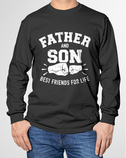 Father and Son Best Friends for Life T-Shirt From MOM - TRACY00 (SKU-TRAN-120506)