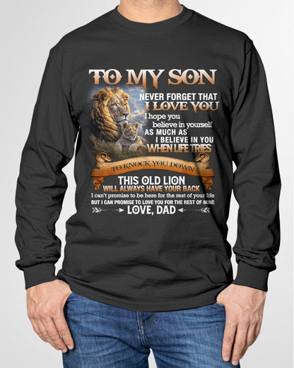 To My Son T-Shirt – Gift From Dad / Man - XUAN00 (SKU12-76)