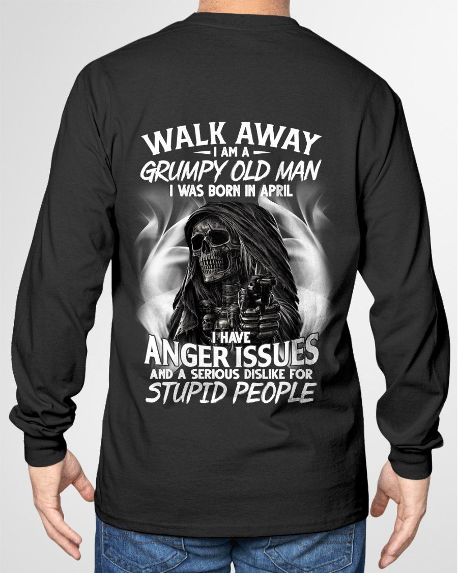 APRIL - As a Grumpy old man born in APRIL T-shirt For Man - TRACY04 (SKU2602-211-04)