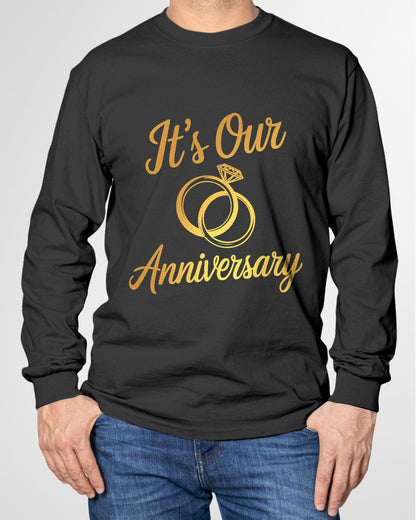 It's Our Anniversary Shirts for Married Couples Husband Wife T-Shirt For MAN - TRACY00 (SKU-TRAN-130502)
