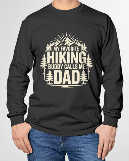 My Favorite Hiking Buddy Calls Me Dad T-Shirt For MAN - TRACY00 (SKU-TRAN-120508)