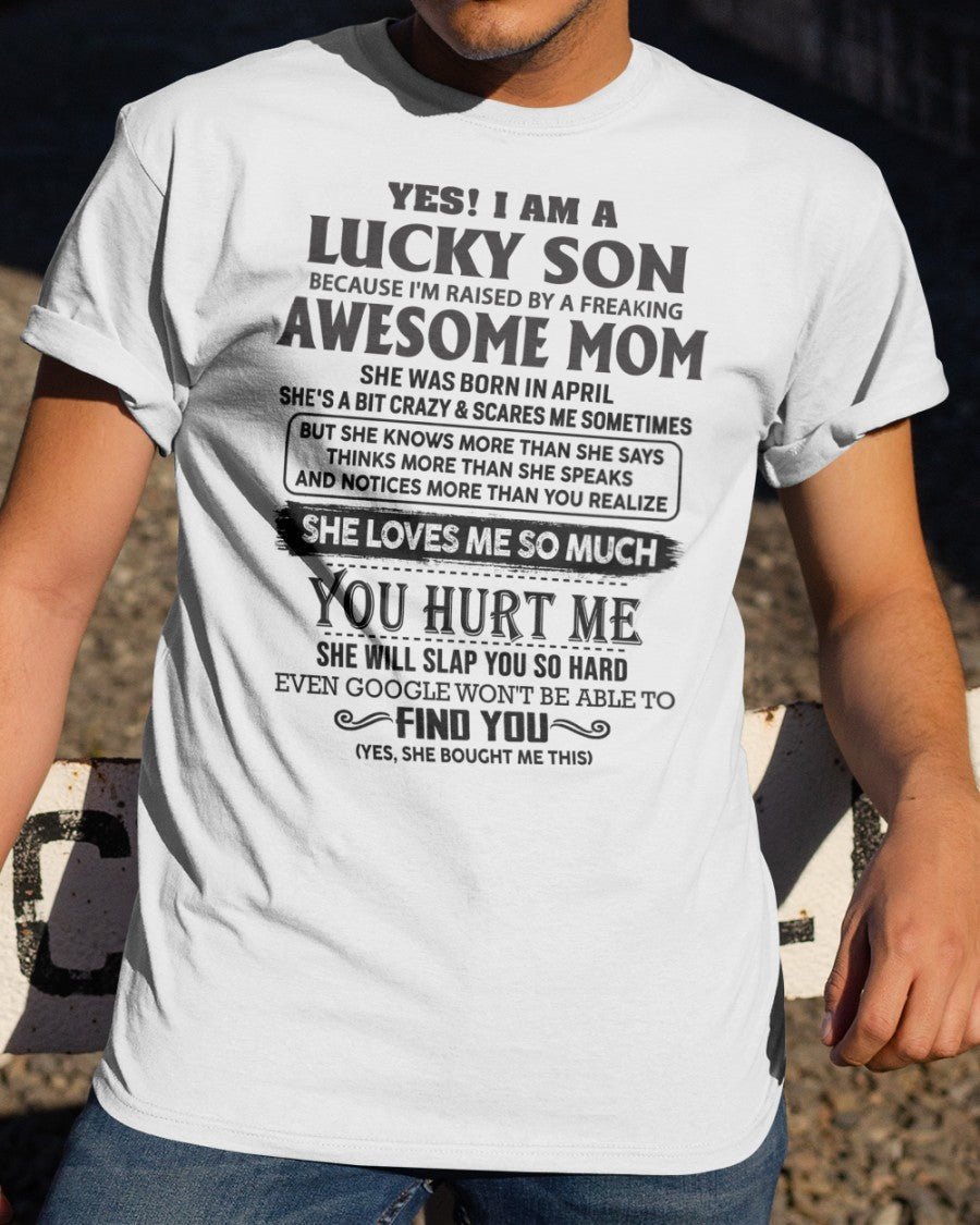 April - Awesome Mom - Perfect Gift For Your Son From Mom - XUAN04 (SKU-LKW-04)