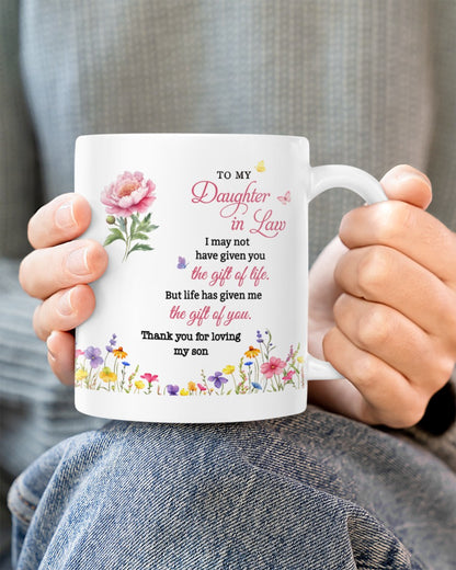 BEST GIFT FOR DAUGHTER-IN-LAW BEAUTIFUL MUG  From MOTHER-IN-LAW - TRACY00 (SKU2607-33)
