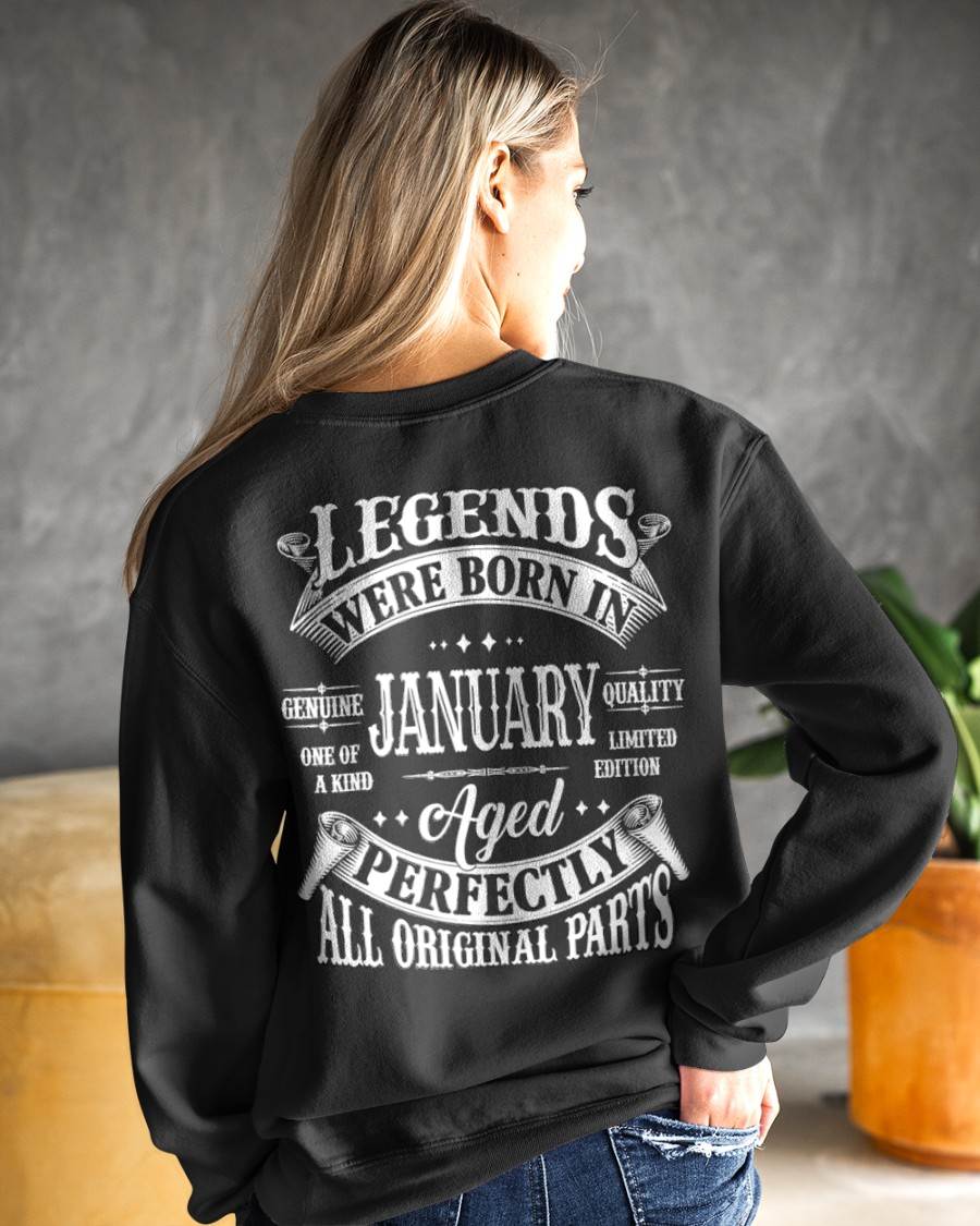 Legends Were Born In January - T Shirt For Woman - XUAN01 (SKU08-37-01)