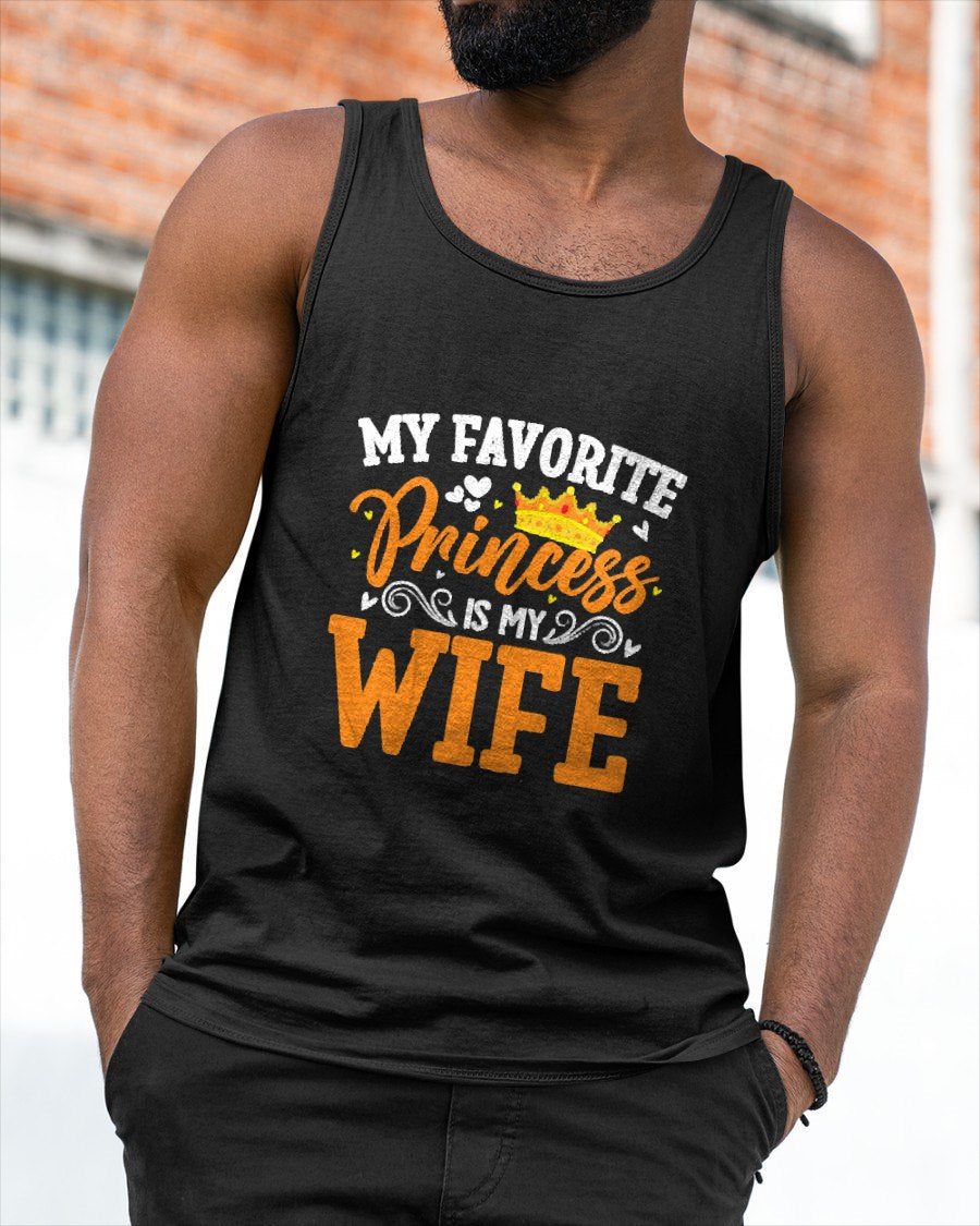 Funny My Favorite Princess Is My Wife Husband Mens T-Shirt From WIFE - TRACY00 (SKU-TRAN-1305011)