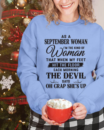 AS A SEPTEMBER WOMAN – T-SHIRT FOR WOMAN – xuan09 (SKU26T-01-36-09)