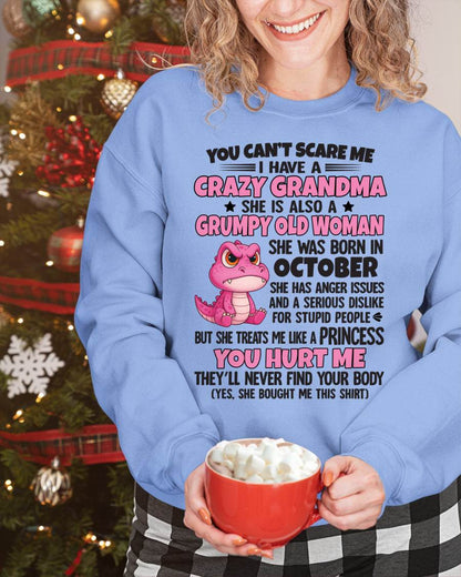 You Can’t Scare Me - Gift For Grandson And Granddaughter From Grandma - XUAN10 (SKU09-130-10)