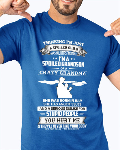 Spoiled by Grandma Shirt July Edition – From Grandma to Grandson tracy07 (SKU-GMS2-07)