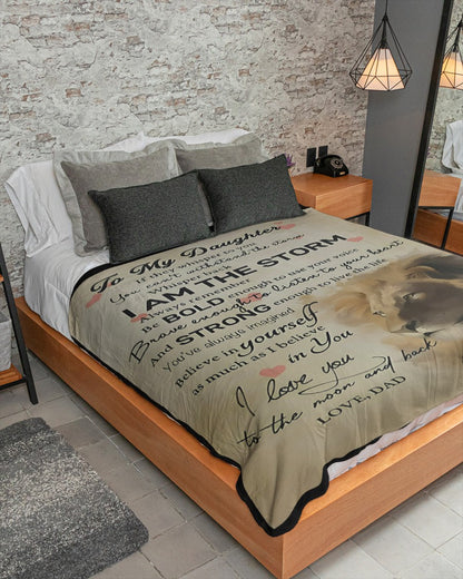 Special Gift For Your Daughter Blanket - From Dad (SKUB09-XUANB01)