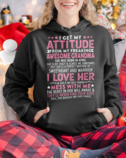 I GET MY ATTITUDE FROM MY GRANDMA APRIL EDITION – FROM GRANDMA TO GRANDDAUGHTER tracy04 (SKU07-163-04)