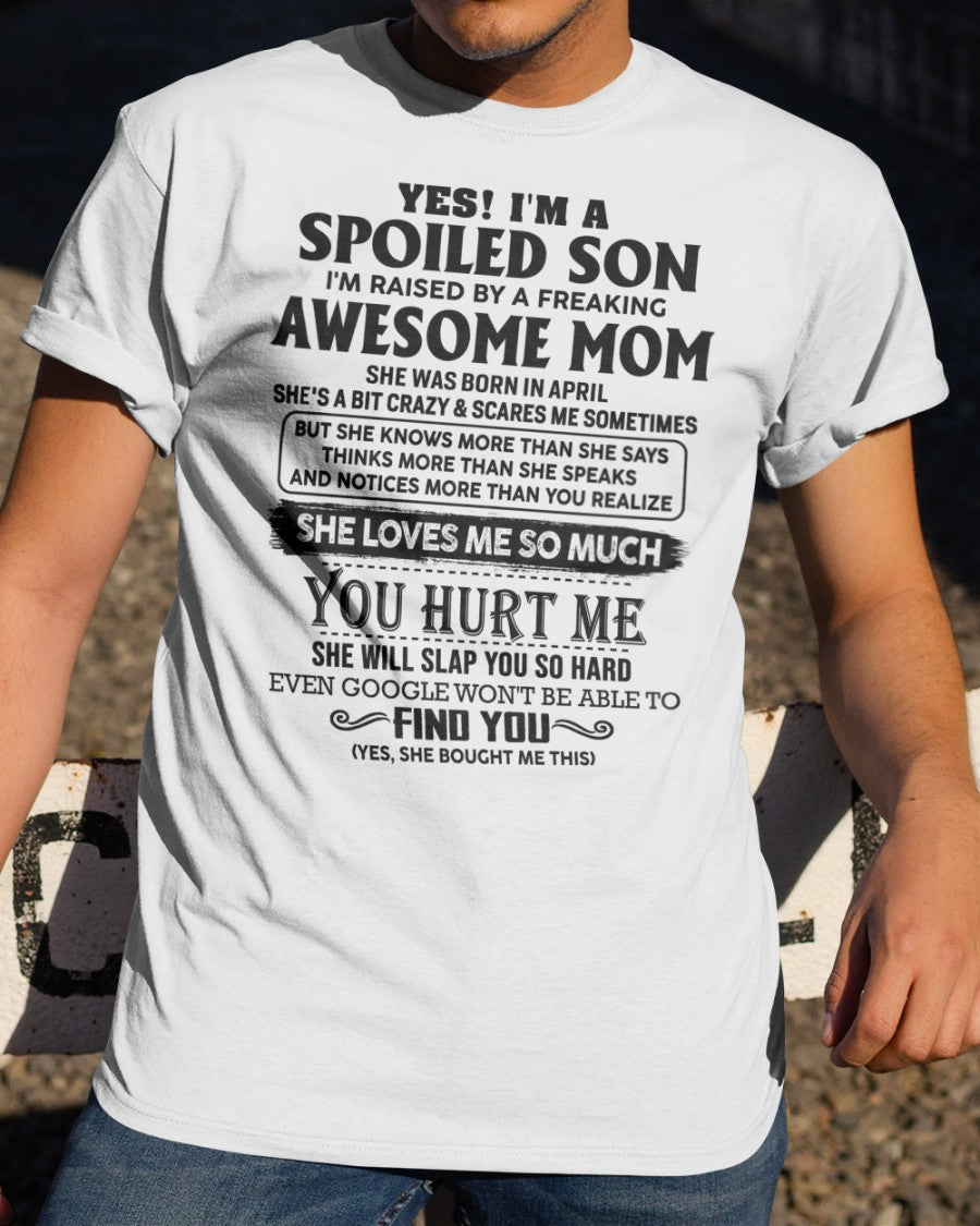 April - Awesome Mom - Perfect Gift For Son From Mom - XUAN04 (SKU-SPW-04)