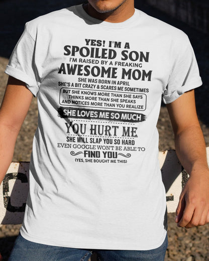 April - Awesome Mom - Perfect Gift For Son From Mom - XUAN04 (SKU-SPW-04)