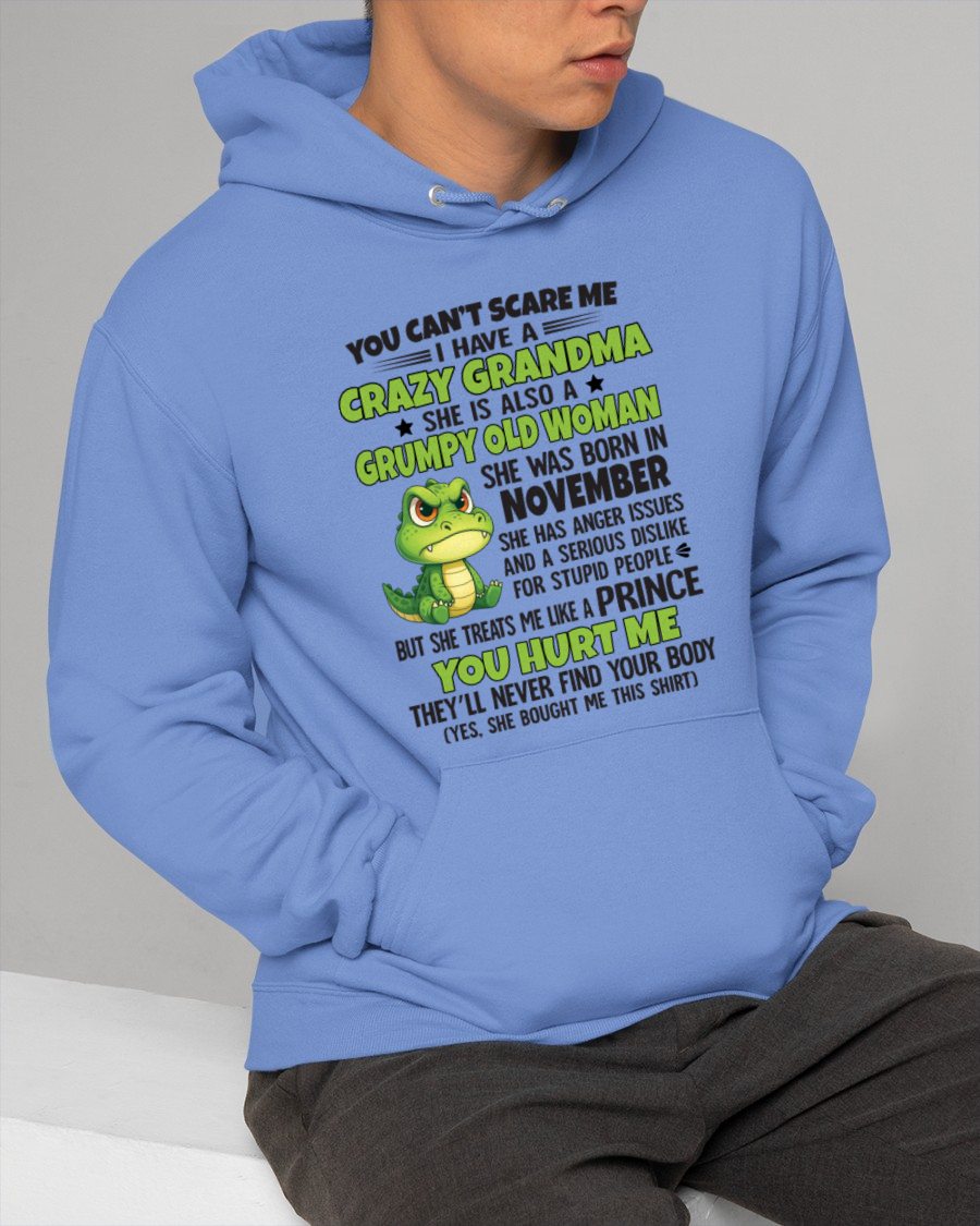 NOVEMBER - YOU CAN'T SCARE ME - FOR GRANDSON - GIFT FROM GRANDMA - tracy11 (SKU09-85-11)