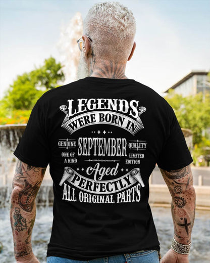 LEGENDS WERE BORN IN SEPTEMBER - T-SHIRT FOR MAN - XUAN09 (SKU08-37-09)