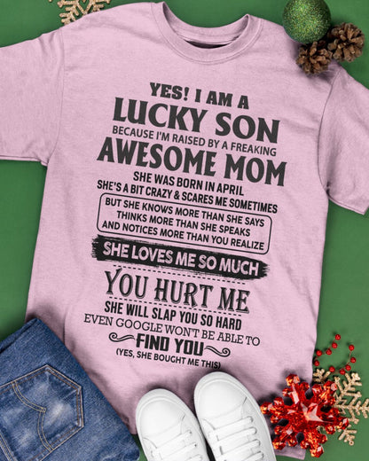 April - Awesome Mom - Perfect Gift For Your Son From Mom - XUAN04 (SKU-LKW-04)