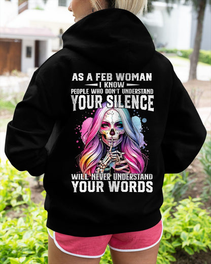 FEBRUARY - DON'T UNDERSTAND YOUR SILENCE T-Shirt For WOMAN - TRACY02 (SKU2605-441-02)