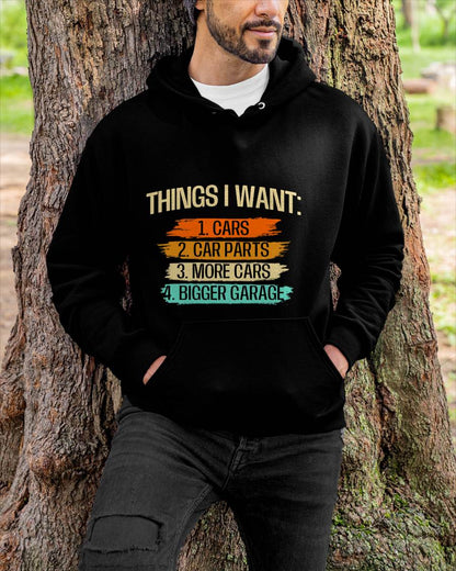 Things I Want - Car Parts Enthusiast Auto Mechanic Engine T-Shirt - Gift For Mechanic - XUAN (SKUM08-D13)