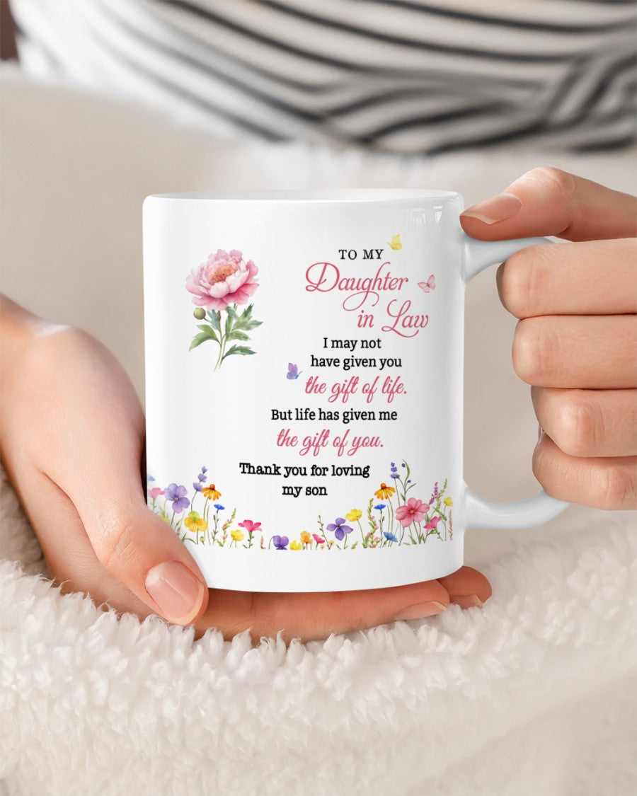 BEST GIFT FOR DAUGHTER-IN-LAW BEAUTIFUL MUG  From MOTHER-IN-LAW - TRACY00 (SKU2607-33)
