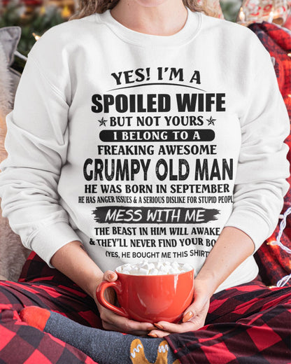 Grumpy Old Man September – Perfect gift for wife From Husband – tracy09 (SKU08-63-09)