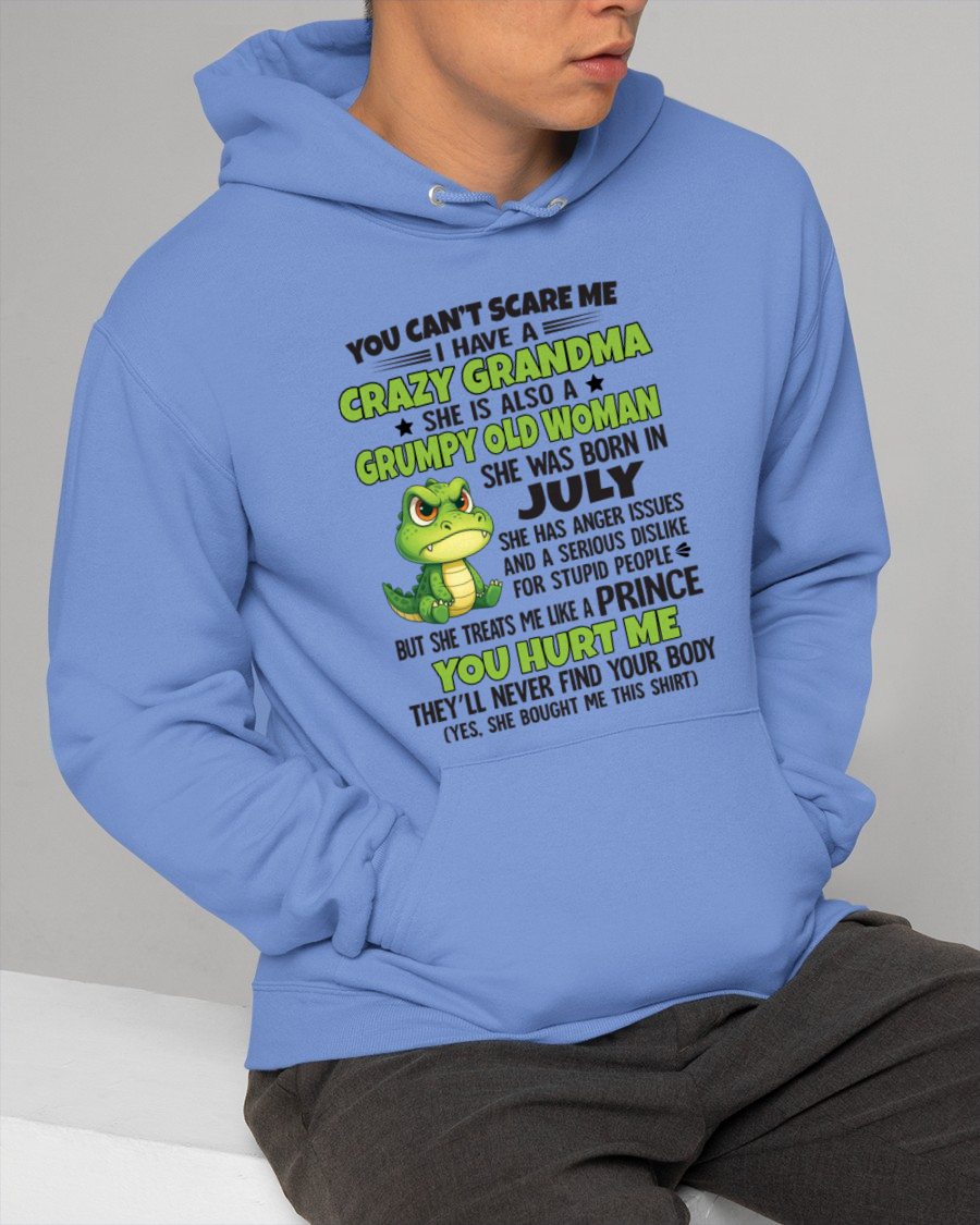 JULY - YOU CAN'T SCARE ME - FOR GRANDSON - GIFT FROM GRANDMA - tracy07 (SKU09-85-07)