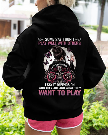 SEPTEMBER - DON'T PLAY WELL WITH OTHERS T-Shirt For WOMAN - TRACY09 (SKU2606-06-09)