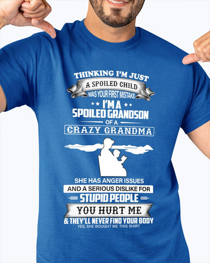 Spoiled by Grandma Shirt – From Grandma to Grandson tracy00 (SKU-GMS2-00)