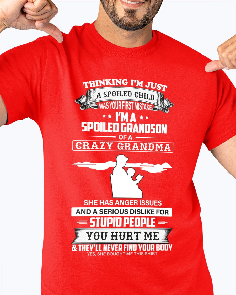 Spoiled by Grandma Shirt – From Grandma to Grandson tracy00 (SKU-GMS2-00)
