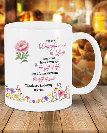 BEST GIFT FOR DAUGHTER-IN-LAW BEAUTIFUL MUG  From MOTHER-IN-LAW - TRACY00 (SKU2607-33)