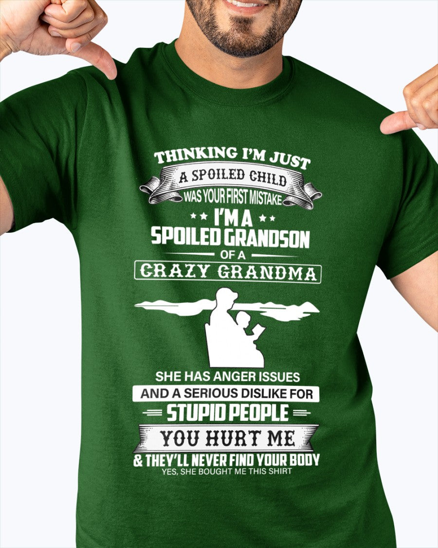 Spoiled by Grandma Shirt – From Grandma to Grandson tracy00 (SKU-GMS2-00)