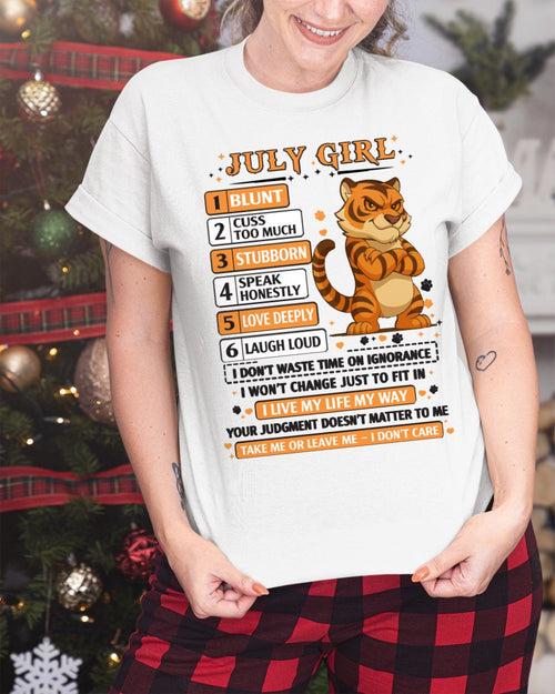 JULY - Characteristics of July Girls T-Shirt FOR WOMAN - TRACY07 (SKU2602-219-07)