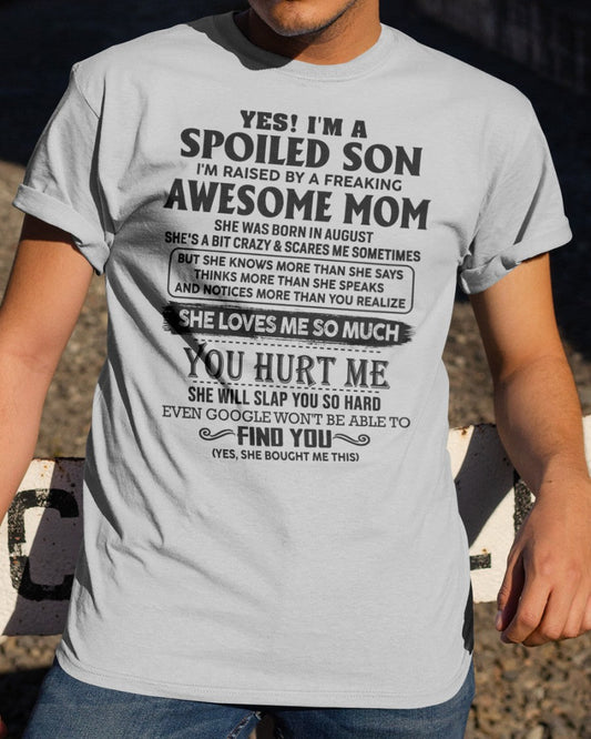 August - Awesome Mom - Perfect Gift For Son From Mom - XUAN08 (SKU-SPW-08)