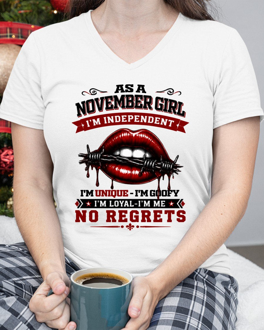 NOVEMBER - I'M UNIQUE GOOFY LOYAL For WOMAN T-Shirt - TRACY11 (SKU2608-478-11)